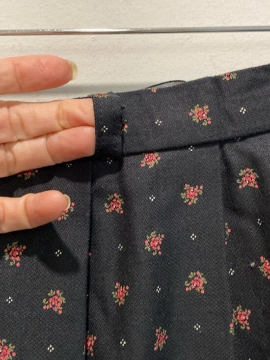 Vintage Original Alpen Trachten Pleated Black Skirt full A-Line Size large 44 - Picture 4 of 12